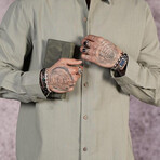 Muslin Oversized Button-Up Shirt // Khaki (M)