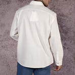 Muslin Oversized Button-Up Shirt // White (S)