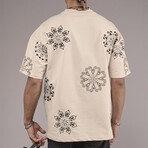 Oversized Embroidered Crewneck T-Shirt // Green (XL)