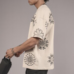 Oversized Embroidered Crewneck T-Shirt // Green (XL)