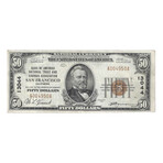 1929 $ 50 BANK OF AMERICA NATIONAL TRUST AND SAVINGS ASSOCIATION SAN FRANCISCO, CALIFORNIA # 950