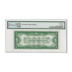 1928 A $ 1 Silver Certificate EXTREMLY HIGH GRADE PMG 67 EPQ SUPERB GEM NEW TOP OF THE POP # 902