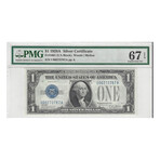 1928 A $ 1 Silver Certificate PMG 67 TOP OF THE POP LOW SERIAL # 787