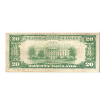 1929 $ 20 RIGGS NATIONAL BANK OF WASHINGTON DISTRICT OF COLUMBIA # 841