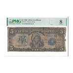 1899 $ 5 CHIEF SILVER CERTIFICATE PMG 8 # 766
