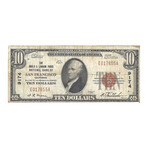 1929 $ 10 ANGLO & LONDON PARIS NATIONAL BANK OF SAN FRANCISCO CALIFORNIA # 655