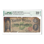 1863 $ 5 Legal Tender Note PMG 10  FR 63 B # 343