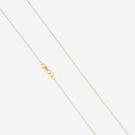 18K Yellow Gold Diamond Cluster Pendant Necklace II // 16" // New