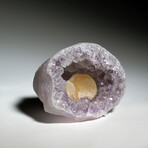 Botryoidal Fluorite in Quartz var. Amethyst Geode from Uruguay