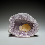 Botryoidal Fluorite in Quartz var. Amethyst Geode from Uruguay