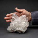 Genuine Clear Quartz Crystal Cluster from Brazil