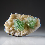 Fluorapophyllite on Stilbite from Momin Akhada, Maharashtra, India