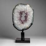 Genuine Amethyst Geode Slice on Stand from Uruguay
