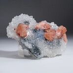 Huelandite over Quartz from Jalgaon, Maharashtra, India