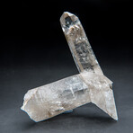 Genuine Clear Quartz Crystal Cluster Point from Brazil