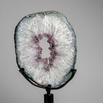 Genuine Amethyst Geode Slice on Stand from Uruguay