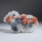 Huelandite over Quartz from Jalgaon, Maharashtra, India