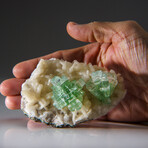 Fluorapophyllite on Stilbite from Momin Akhada, Maharashtra, India
