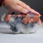 Huelandite over Quartz from Jalgaon, Maharashtra, India