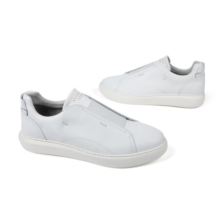 Lucas Laceless Leather Sneaker // White (UK: 7)