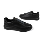 Lucas Laceless Leather Sneaker // Black (US: 11)