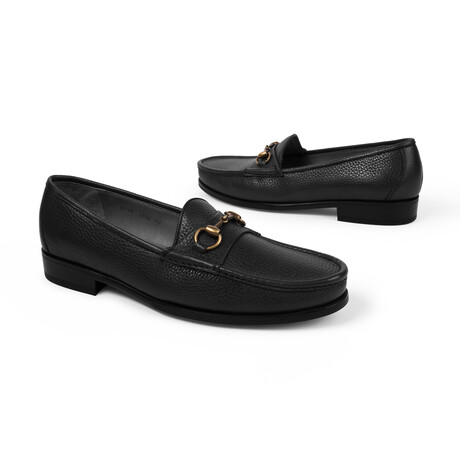 Lucca Leather Bit Loafer // Black (US: 7)