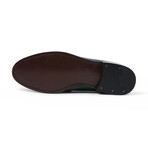 Como Leather Penny Loafer // Dark Green + Brown (US: 10.5)