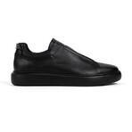Lucas Laceless Leather Sneaker // Black (US: 11)