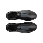 Lucas Laceless Leather Sneaker // Black (US: 11)