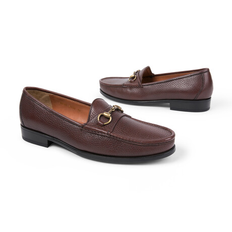 Lucca Bit Leather Loafer // Dark Brown (UK: 7)