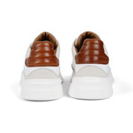 Nash Court Leather & Suede Sneake // White + Cognac (US: 10)