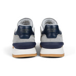 Edward Runner Leather & Suede Sneaker // Gray + Navy (US: 10)