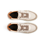 Acton Court Leather & Suede Sneaker // White + Brown (US: 7)