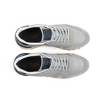 Edward Runner Leather & Suede Sneaker // Gray + Navy (US: 10)