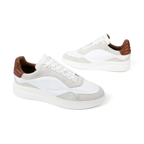 Nash Court Leather & Suede Sneake // White Cognac (UK: 7)