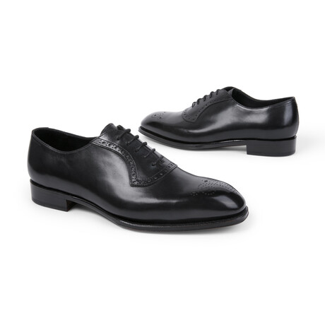 Turin Leather Oxford // Antique Black (UK: 7)