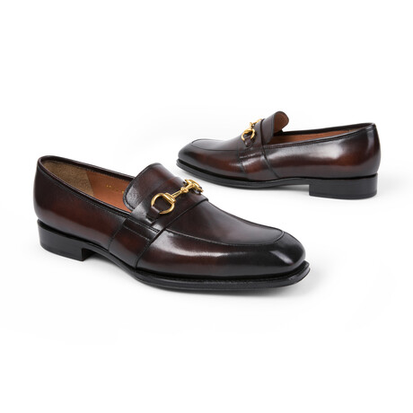 Verona Leather Bit Loafer // Antique Dark Brown (UK: 7)