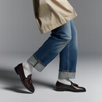 Camden Leather Tassel Loafer // Cafe Noir Brown (UK: 7)