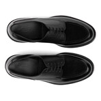 Sierra Leather Grain & Suede Moc Shoe // Midnight Black (US: 10)