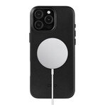 Clop Leather Magnetic Case // iPhone 16 Pro Max (Raven)