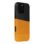 Metro Leather Wallet Case // iPhone 16 Pro Max (Caramel/Raven)