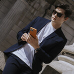 Clop Leather Magnetic Case // iPhone 16 Pro Max (Raven)