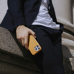 Clop Leather Magnetic Case // iPhone 16 Pro (Raven)