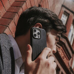 Herring Leather Magnetic Case // iPhone 16 Pro (Caramel)