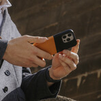 Herring Leather Magnetic Case // iPhone 16 Pro Max (Caramel)