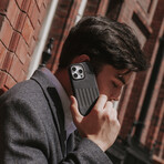 Herring Leather Magnetic Case // iPhone 16 Pro (Caramel)