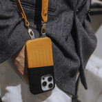 Herring Leather Magnetic Case // iPhone 16 Pro Max (Caramel)