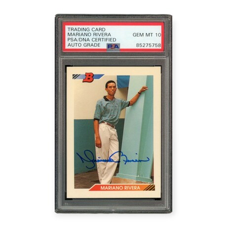 Mariano Rivera // 1992 Bowman Autograph // RC // PSA 10 AG