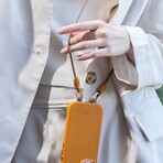 iPhone Lanyards Connector+Strap (Caramel)