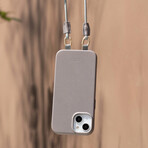 iPhone Lanyards Connector+Strap (Caramel)